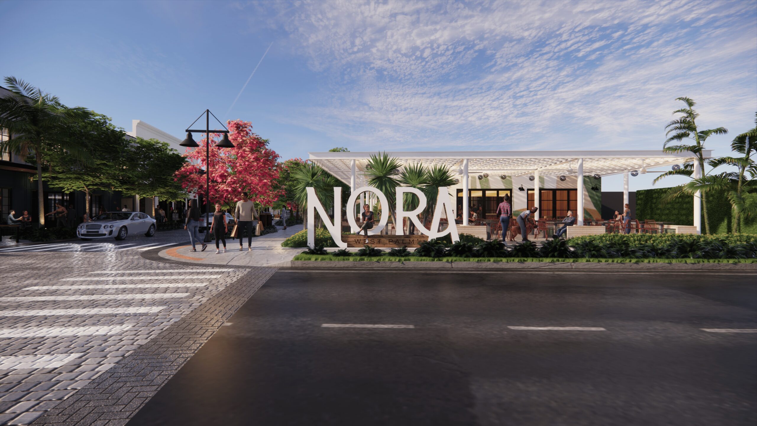 nora district neighborhood rendering. 