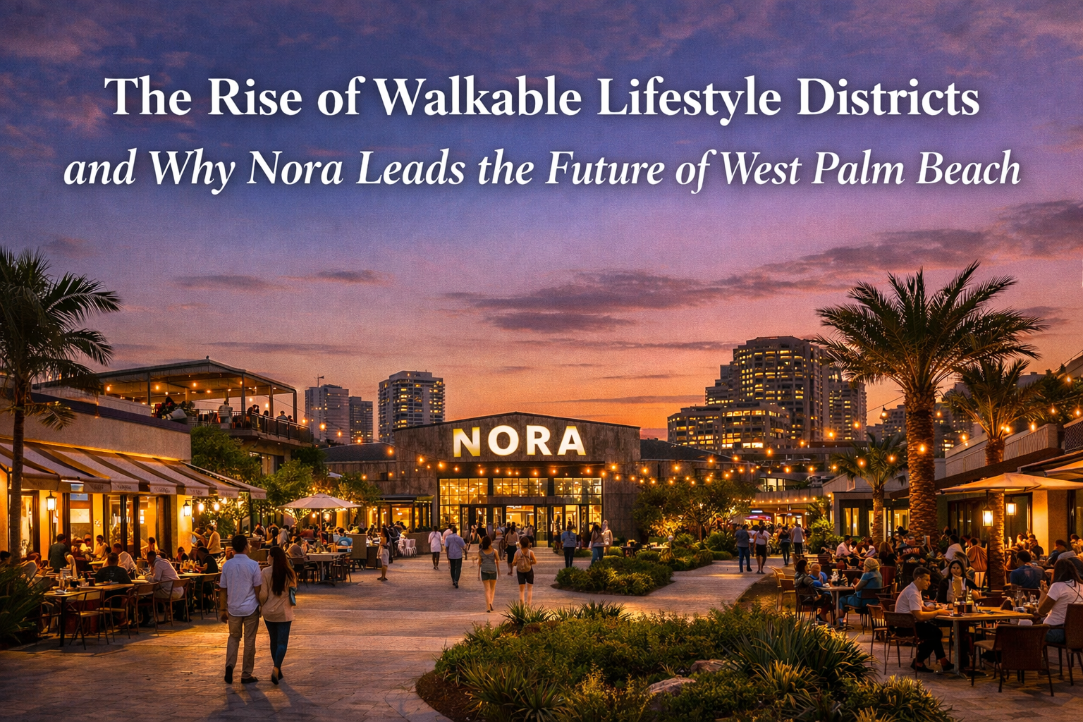 The Rise of Walkable Lifestyle Districts and Why Nora Leads the Future of West Palm Beach