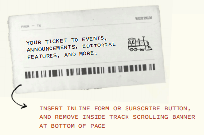 Your ticket to events, announcements, editorial features, and more.